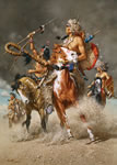 "Change in the Wind" Frank McCarthy Crow Indian Giclee Canvas